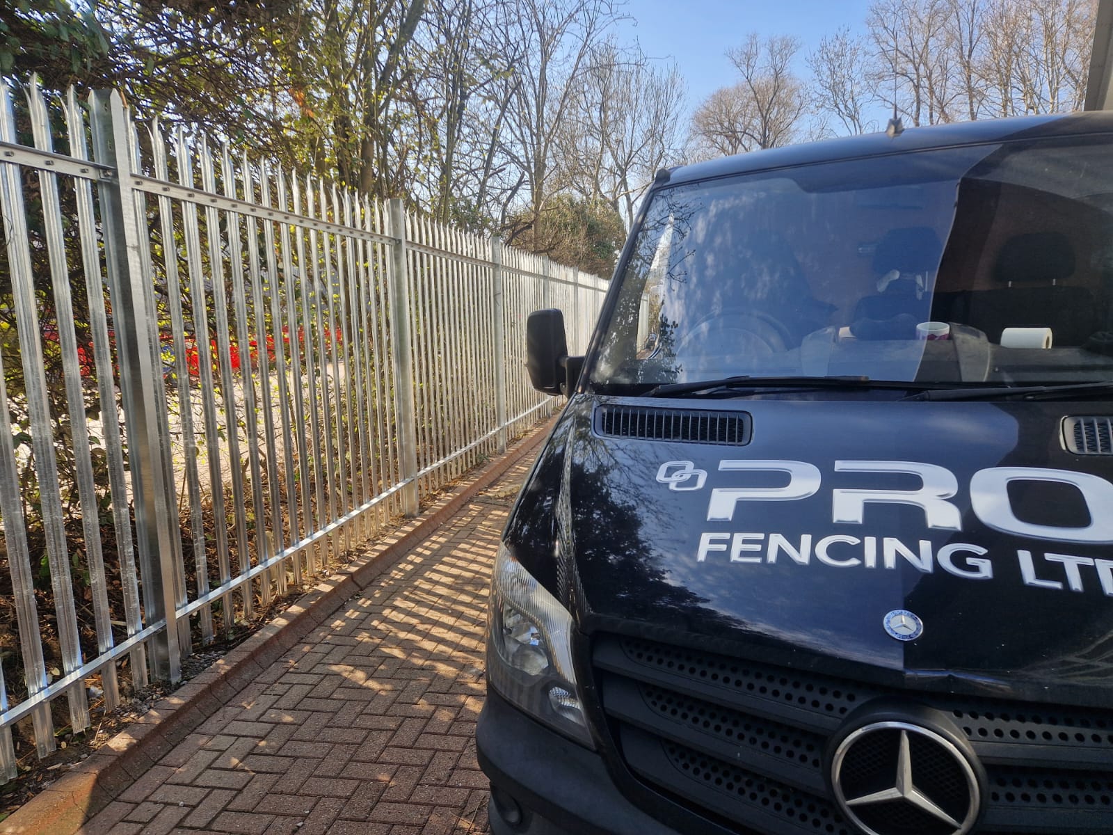 High-security palisade installed by Pro Fencing Ltd